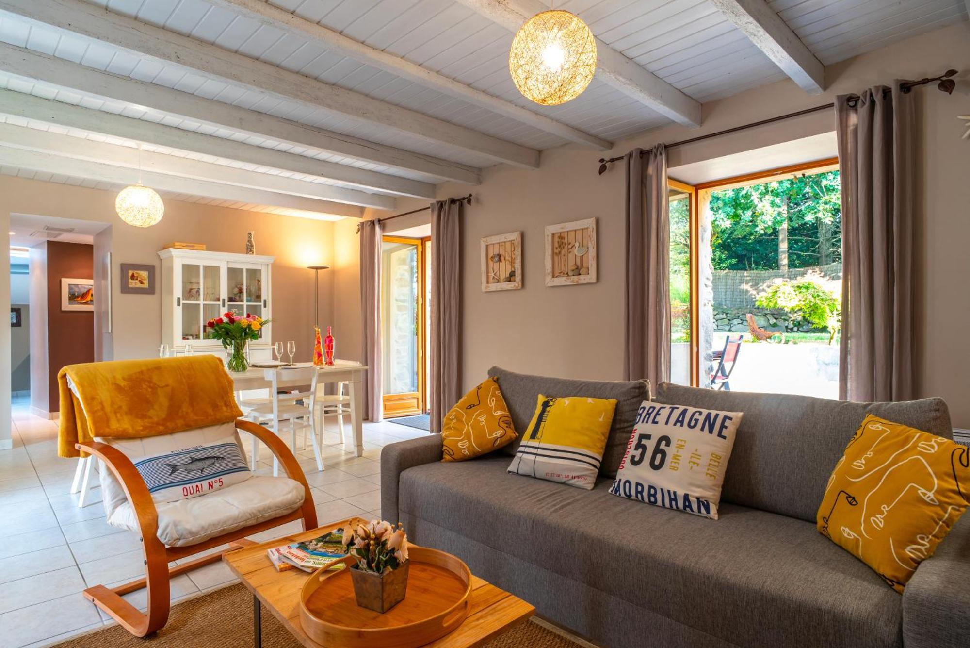 La Libellule - Charmante Maison Avec Jardin A Séné Extérieur photo